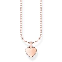 Thomas Sabo Charm Club - Heart Plain Rose Gold Charm Necklace