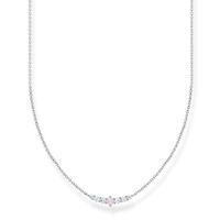 Thomas Sabo Charm Club - Pink Stone Silver Necklace