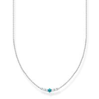 Thomas Sabo Charm Club - Turquoise Stone Silver Necklace