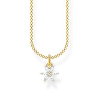 Thomas Sabo Charm Club - Flower Yellow Gold Necklace