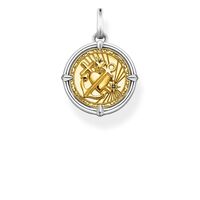 Thomas Sabo Pendant - Faith, Love, Hope Silver + Yellow Gold