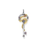 Thomas Sabo Pendant - Key with Snake Yellow Gold + Silver