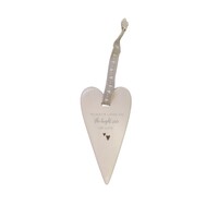 Sent & Meant Ceramic Hanging Heart - Always Look On The Bright Side