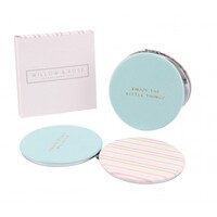 Willow & Rose Compact Mirror - Sky Blue