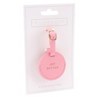 Willow & Rose Luggage Tag - Pink