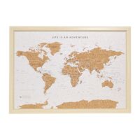 World Map Travel Pin Board by Splosh - Small