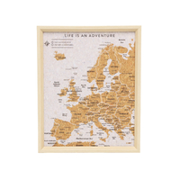 Europe Travel Pin Board by Splosh - Desk Map