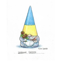 Jim Shore Heartwood Creek Gnomes - Ukrainian Gnome Art Print Signed