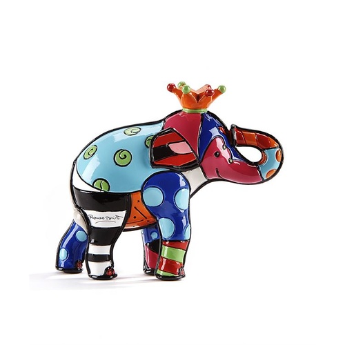 UNBOXED - Romero Britto Figurine - Mini Elephant - Royalty