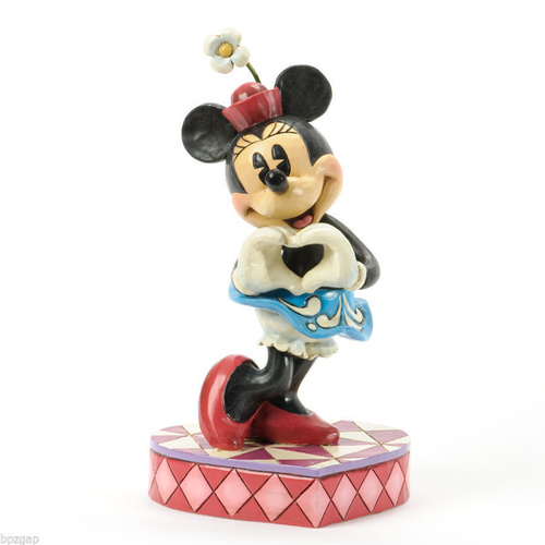 UNSTAMPED SAMPLE - Jim Shore Disney Traditions - Minnie Mouse I Heart You Figurine