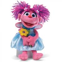 Sesame Street Soft Toy - Abby Cadabby Holding A Flower 28cm