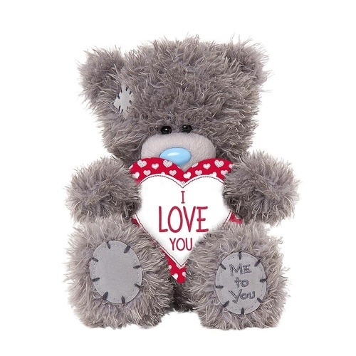 Tatty Teddy Made With Love Me to You - Bear With Plush Heart Love You