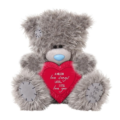 Tatty Teddy Made With Love Me to You - Bear with Plush Heart A Million Love Songs Later