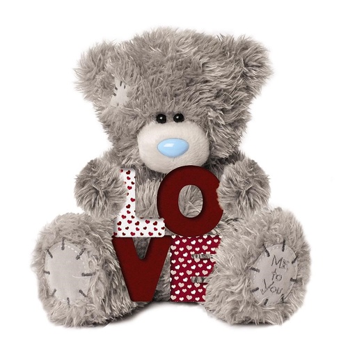 Tatty Teddy Made With Love Me to You - Bear with Plush LOVE Letters