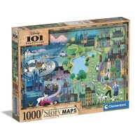 Clementoni Puzzle 1000pc - Disney 101 Dalmations Story Maps