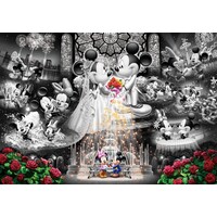 Tenyo Puzzle 1000pc - Disney Mickey and Minnie - Forever Promise Wedding Dream Frost Art