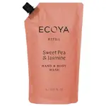 Ecoya Hand & Body Wash Refill - Sweet Pea & Jasmine