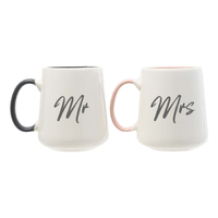 Wedding Mr & Mrs Mug Set by Splosh