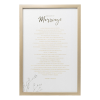 Wedding Marriage Framed Print by Splosh
