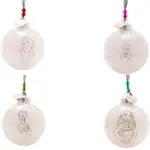 Disney D100 Christmas By Widdop And Co Bauble Set - Princesses