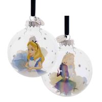 Disney D100 Christmas By Widdop And Co Glass Bauble - Alice In Wonderland