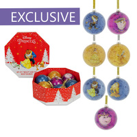 Disney Christmas By Widdop And Co Baubles: Beauty & The Beast (Set of 7) LT Exclusive
