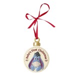 Disney Christmas By Widdop And Co Hanging Photo Frame: 'Baby's First Christmas' Eeyore