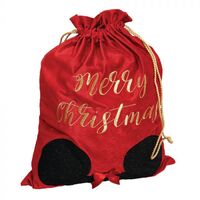 Disney Christmas By Widdop And Co Velvet Santa Sack - Minnie Mouse