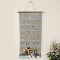 Disney Christmas By Widdop And Co Hanging Fabric Advent Calendar: Bambi