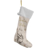 Disney Christmas By Widdop And Co Velvet Stocking: Winnie the Pooh