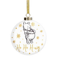 Disney Christmas By Widdop And Co Bauble: Pooh Ho Ho Honey