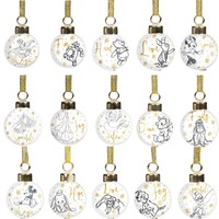 Disney Christmas By Widdop And Co Ceramic Mini Baubles Set Of 15