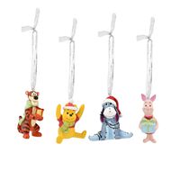 Disney Christmas By Widdop And Co Hanging Ornaments: Pooh & Friends (Set Of 4)