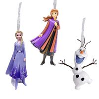 Disney Christmas By Widdop And Co Hanging Ornaments - Frozen Set Of 3