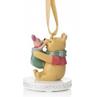 Disney Christmas By Widdop And Co Magical Hanging Ornament - Pooh & Piglet