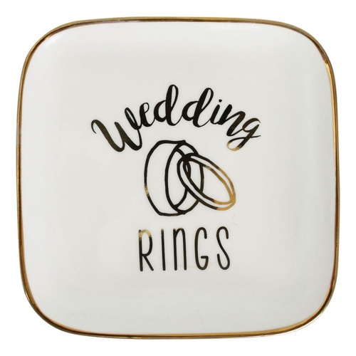 Wedding Ring Trinket Plate by Splosh