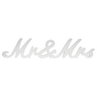 Wedding Mr & Mrs Table Word by Splosh
