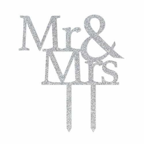 Wedding Cake Topper Mr & Mrs by Splosh