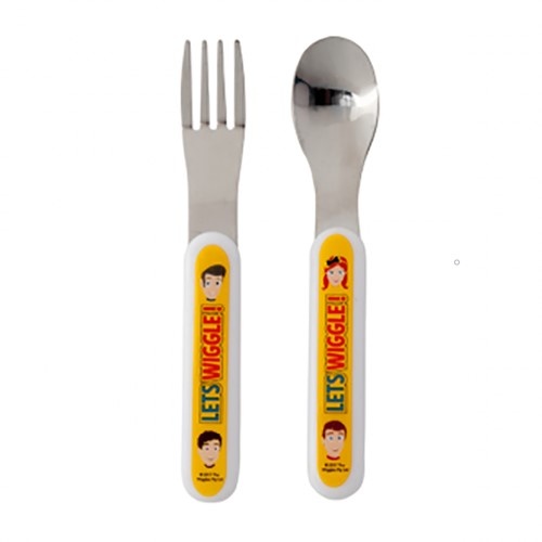 The Wiggles 2pc Cutlery Set - Lets Wiggle