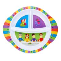 The Wiggles Fruit Salad Section Plate With Suction