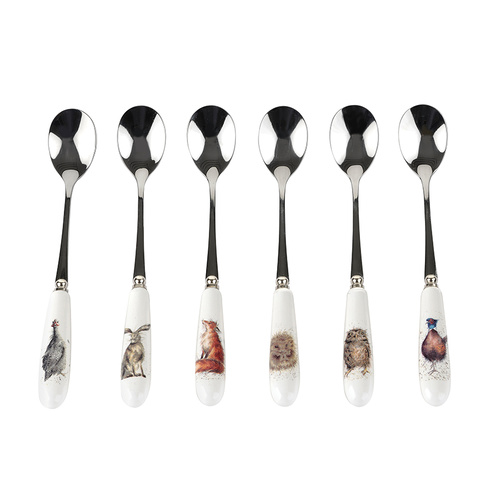 Royal Worcester Wrendale Tea Spoons - Set of 6