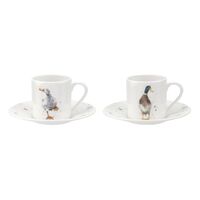 Royal Worcester Wrendale Demitasse Cup & Saucer Set