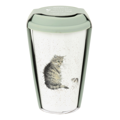 Royal Worcester Wrendale Travel Mug - Cat and Mouse