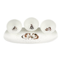Royal Worcester Wrendale Bowls And Tray Set