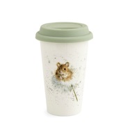Royal Worcester Wrendale Designs Travel Mug - Dandelion Mouse