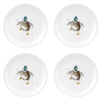 Wrendale Designs By Royal Worcester Coupe Plates - Duck Set of 4