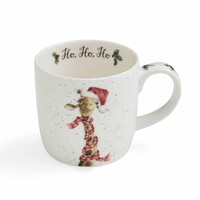 Wrendale Designs By Royal Worcester Christmas Mug - Ho Ho Ho Giraffe