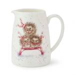 Royal Worcester Wrendale Designs Posy Jug - Sledgehogs Hedgehog