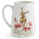 Royal Worcester Wrendale Designs Posy Jug - 'Field of Flowers' Hare