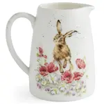 Royal Worcester Wrendale Designs Posy Jug - 'Field of Flowers' Hare